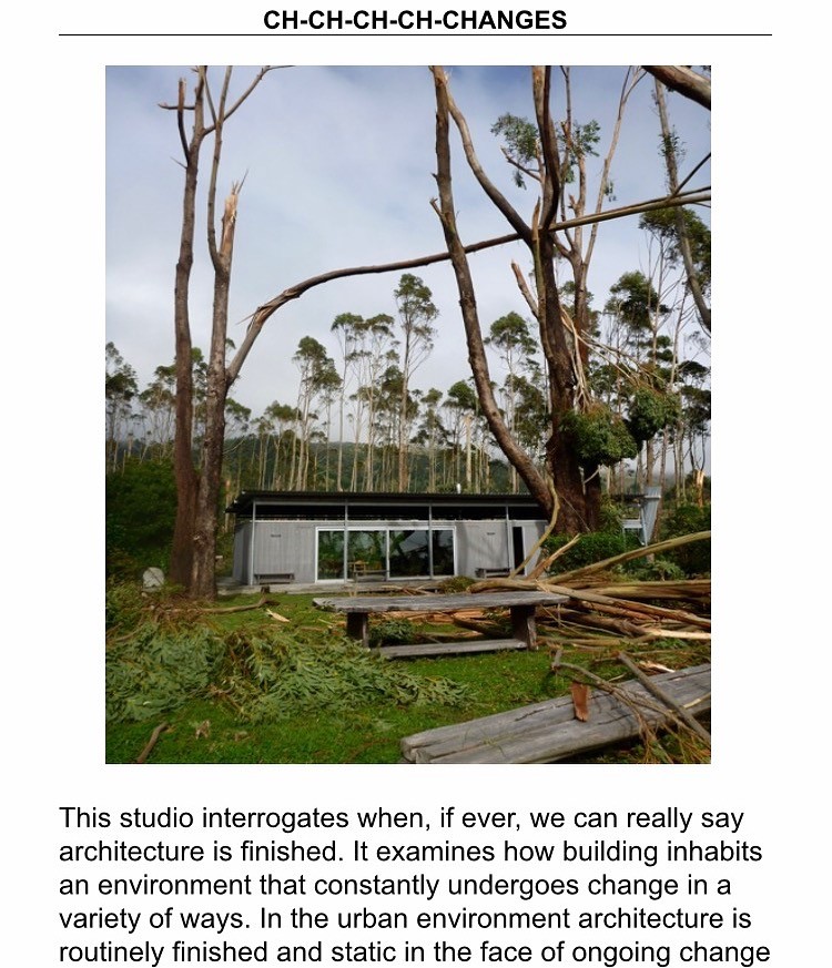 6.3.2017 ISA and Chris Barton's Masters level design teaching at Auckland University begins. Runs till June.